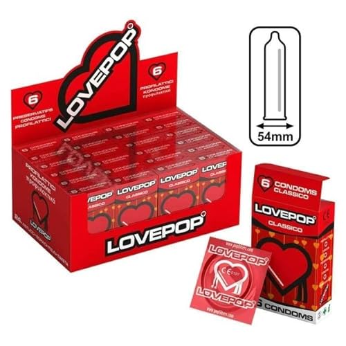 Trade Shop - Set 12 Profilattici Preservativi Condom Love Pop Classici Profumati Alla Fragola -