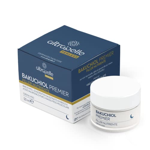 Altrapelle - Crema Viso Notte Antirughe Con Acido Ialuronico Bakuchiol E Oligopeptidi - 50 Ml - Per Tutti I Tipi Di Pelle - Viso Collo E Decolleté - M