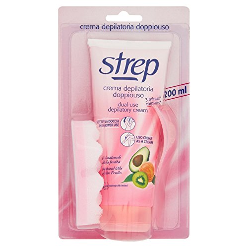 Strep Crema Depilatoria Doppio Uso, 200Ml