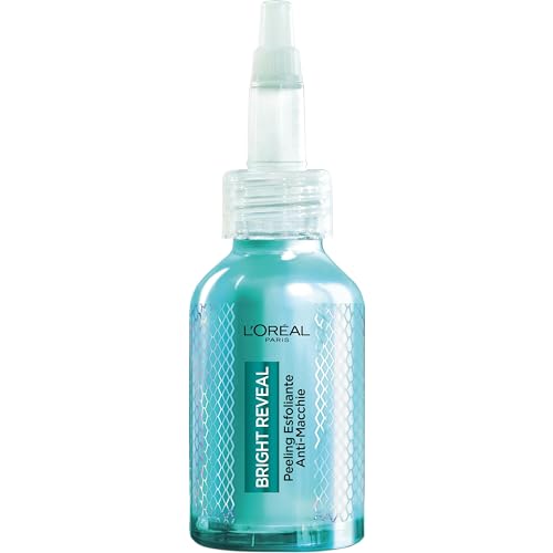 L’Oréal Paris Peeling Esfoliante, Per Tutti I Tipi Di Pelle, Incarnato Levigato E Uniforme, Con Niacinamine E 25% Aha + Bha + Pha, Bright Reveal, 25 M