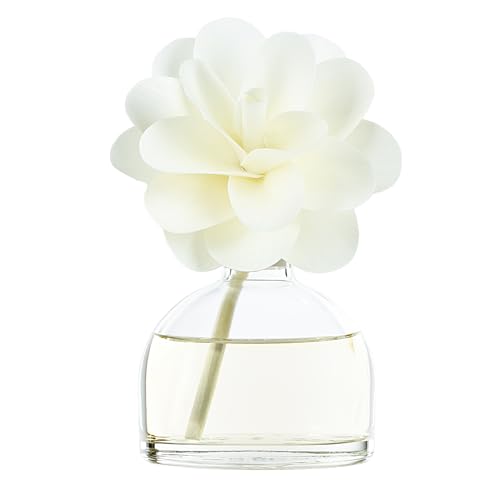 Muha' | Profumatore Per Ambienti Flower Diffuser, Fragranza Iris Cipriato, Diffusore Ambienti Con Fiore In Legno Di Betulla, Formato Da 200 Ml