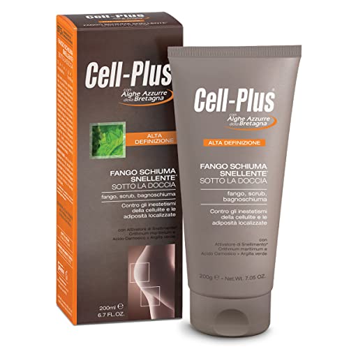 Cell Plus Fango Schiuma Snellente, Crema Schiumosa Per Combattere Gli Inestetismi Della Cellulite E Le Adiposità Localizzate, 200 Ml