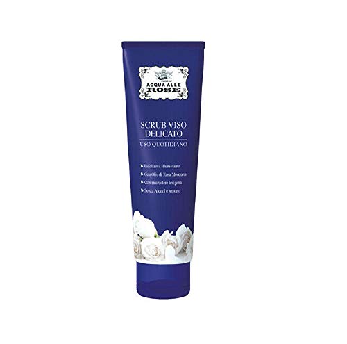 Acqua Alle Rose Scrub Viso Delicato Con Olio Di Rosa Mosqueta, Azione Esfoliante Illuminante, Formato Da 150 Ml