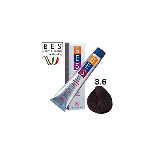Bes, Hi-Fi Color 100Ml 3.6 Castano Scuro Rosso Intenso