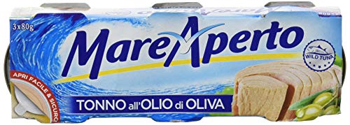 Mareaperto Prima Scelta, Tonno All'Olio Di Oliva - Confezione Da 3 X 60 G