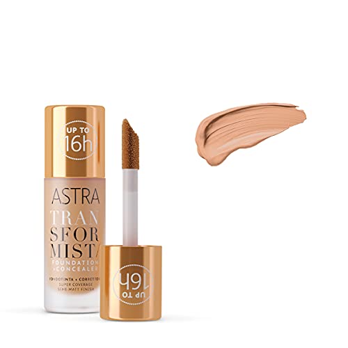 Fondotinta E Correttore 2 In 1 - Transformist - Nr 6 - Mocha - 18 Ml - Astra