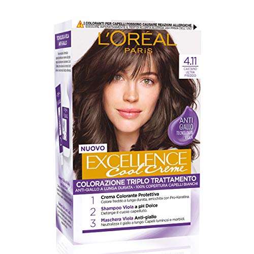 L'Oréal Paris Colorazione, Castano Ultra Freddo, 1 Unità, Confezione Da 1