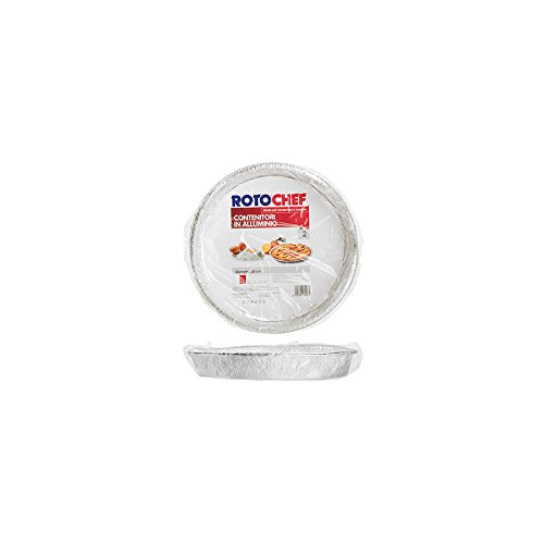 Rotochef Confezione 2 Contenitore Alluminio C5 Tondo Cm 28H04 Barattoli Contenitori Alimenti
