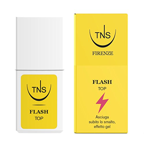 Tns Cosmetics Flash Top Coat, Smalto Subito Asciutto Effetto Gel 10 Ml - 1 Pz