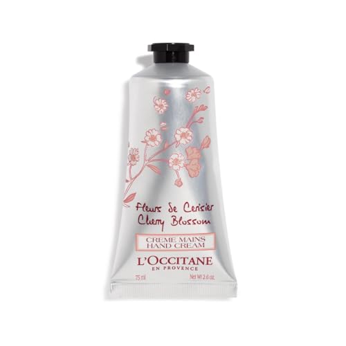 L'Occitane - Crema Mani Idratante Ai Fiori Di Ciliegio - Arricchito Con Burro Di Karitè - Idratante E Nutriente - Mani Secche - 75Ml