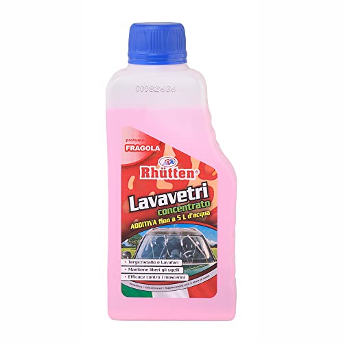 Lavavetri Concentrato, Per Vaschette Tergicristallo Auto, Profumato Alla Fragola, Da Diluire Con Acqua, Estivo, 250Ml