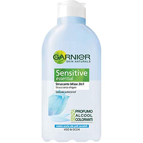 Garnier Sensitive Essential Struccante Bifase 2In1 Adatto Anche Alle Pelli Sensibili, 200 Ml
