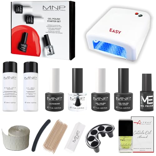 Mesauda Starter Kit Gel Polish 7Ml Smalto Semipermanente Unghie + Accessori + Fornetto Uv - Omaggio Smalto 5Ml E Olio Cuticole Altéax® - New Pack