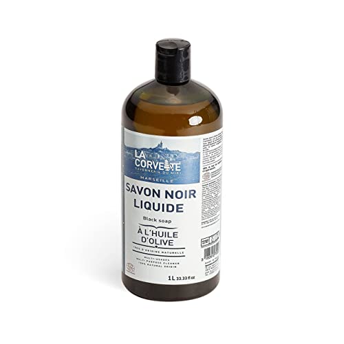 La Corvette Sapone Nero Liquido All'Oliva Ecocert, 1 L