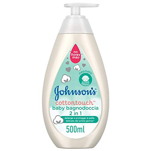 Johnson'S Baby, Bagnodoccia 2 In 1, Cottontouch, Per Bambini E Neonati, Con Vero Cotone, Senza Coloranti Solfati Alcol E Sapone, Non Più Lacrime, 500M