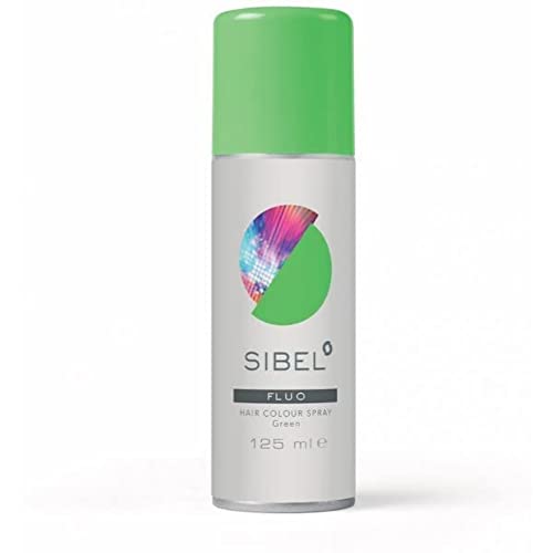 Sibel Spray Colorante Fluorescente Per Capelli, Verde, 125 G