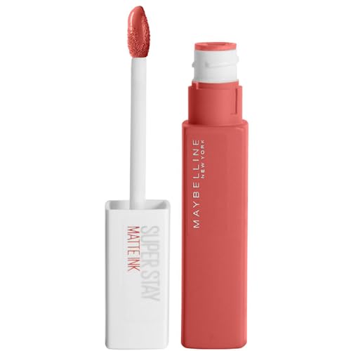 Maybelline New York Rossetto Matte Superstay Matte Ink, Tinta Labbra A Lunga Tenuta, Colore Intenso E Vibrante, No Transfer, Self-Starter (130), 5 Ml
