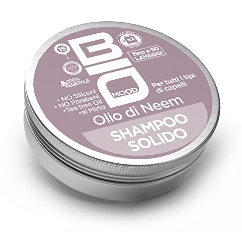 Bio Mood Shampoo Solido Neem Persone Made In Italy Cosmetici Solidi Bio