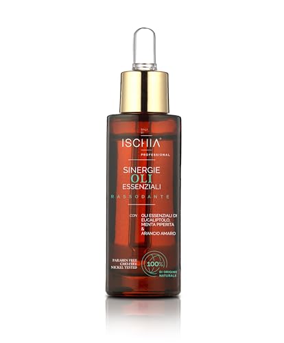 Sali Di Ischia Professional - Sinergie Oli Essenziali Elasticizzante, Rassodante - 30 Ml Di Miscela Di Oli Di Mandorle, Menta Piperita, Arancia, Eucal