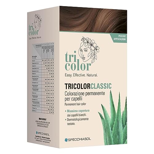 Specchiasol, Tricolor Classic Colorazione Permanente 3 Castano Scuro Per 2 Applicazioni