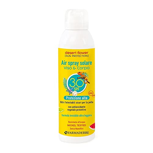 Farmaderbe Desert Flower - Air Spray Solare Viso E Corpo Spf30, 150Ml