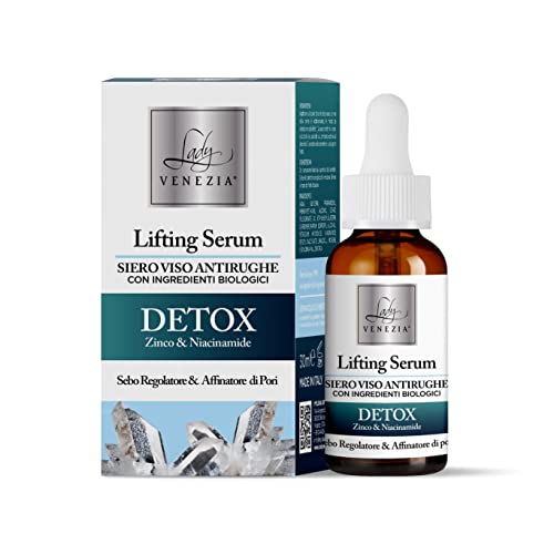 Siero Viso Antirughe Detox Con Ingredienti Biologici - 30 Ml