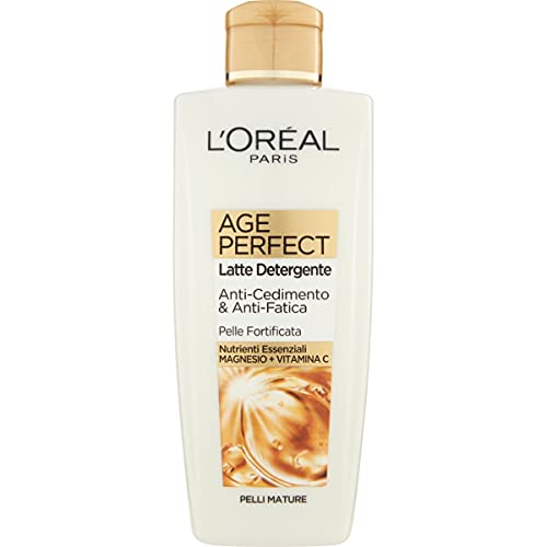 L'Oréal Paris Latte Detergente Age Perfect Golden Age, Adatto A Pelli Mature, 200 Ml