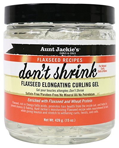 Aunt Jackies Don'T Shrink Flaxseed Elongating Curling Gel, 440Ml By Aunt Jackies