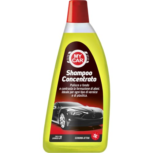 My Car, Shampoo Concentrato, Elimina E Previene La Formazione Di Aloni, Per Parti Auto In Vernice E Plastica, Formato Da 1 L