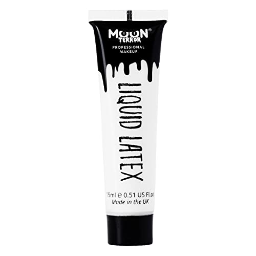 Moon Terror Lattice Liquido Profx | Trucco Sfx Per Halloween, Funziona Con Sangue Finto E Pittura Per Il Viso | Trucco Per Effetti Speciali, Bianco, 1