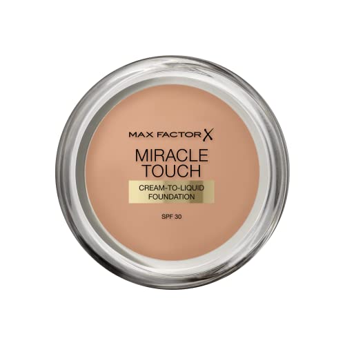 Max Factor Miracle Touch, Fondotinta Coprente Con Acido Ialuronico, 080 Bronze, 12 Ml