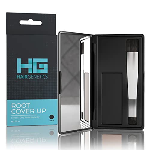 Hair Genetics Root Cover Up Ritocco Ricrescita Radici Professionale – Copre I Capelli Bianchi, Riempie Le Sopracciglia - Resiste A Più Lavaggi, Prodot