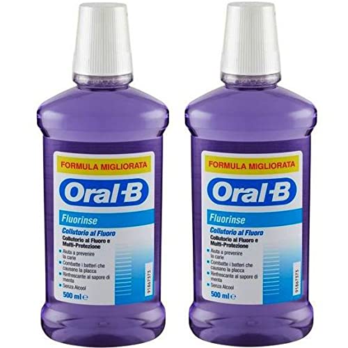 Orale B Risciacquo Orale 2 X 500 Ml. Fluoro Senza Alcool.
