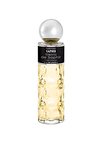 Parfums Saphir Tierra De Saphir, Eau De Parfum Con Vaporizzatore Da Uomo, 200 Ml