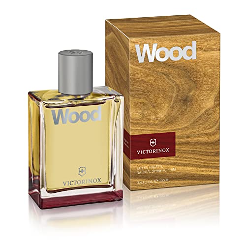 Victorinox Wood Eau De Toilette Uomo Profumo Noce E Limone, Legno E Fresco, Vegano, 100 Ml, V0001229