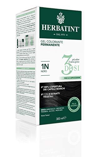 Herbatint Gel Colorante Permanente 3Dosi - 1N Nero 300Ml