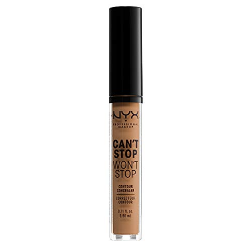 Nyx Professional Makeup Correttore Can'T Stop Won'T Stop, Correttore Viso Liquido, Adatto A Tutti Gli Incarnati, Neutral Tan, Confezione Da 1