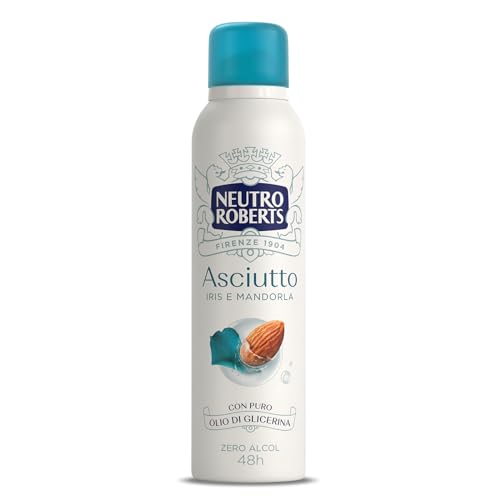 Neutro Roberts Deodorante Spray Asciutto Iris E Mandorla, 150Ml