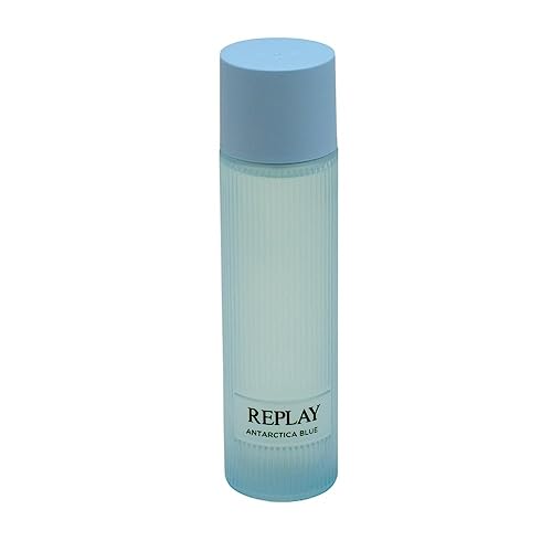 Replay - Earth Made Antarctica Blue Eau De Toilette - Profumo Vegan E Unisex Per Il Corpo Dallo Stile Audace E Magnetico, Fragranza Legnosa - Aromatic