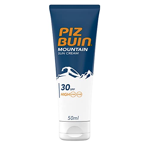 Piz Buin, Crema Solare, Montagna, Protezione Solare Alta, 30 Spf, Filtro Solare Uva/Uvb, Protezione Vento E Freddo 50Ml
