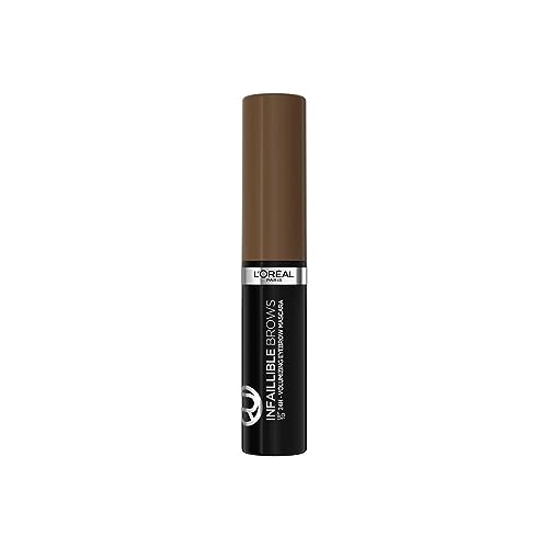 L'Oréal Paris Makeup Mascara Sopracciglia Formula Waterproof No Transfer, 108 Dark Brunette