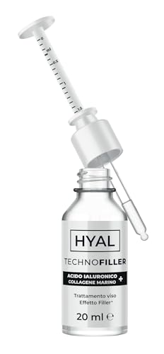 Hyal Technofiller, Gel Viso Effetto Filler Senza Aghi Con Collagene E Acido Ialuronico, 20 Ml = 40 Applicazioni - Wonder Company