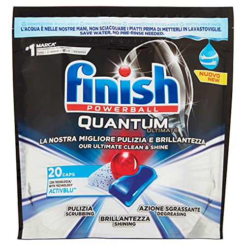 Finish Quantum Detersivo Lavastoviglie, 20 Pezzi