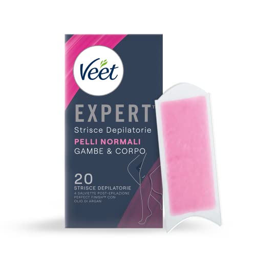 Veet Expert Strisce Corpo E Gambe Pelli Normali, 10X2 Strisce