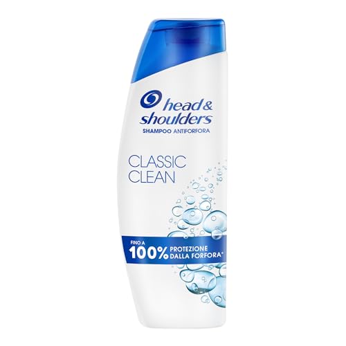 Head & Shoulders Classic Clean Shampoo Antiforfora 250Ml Per Uso Quotidiano. Fino Al 100% Protezione Dalla Forfora. Clinicamente Testato. Per Tutti I