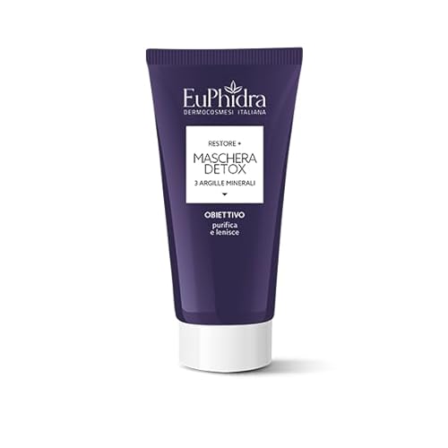 Euphidra Restore + Maschera Viso Dtox Con 3 Argille Minerali Purifica E Lenisce