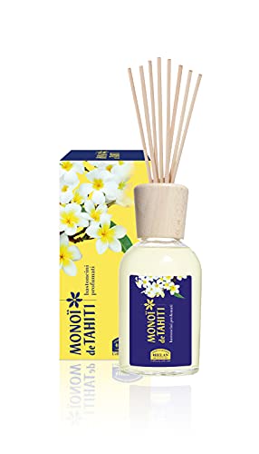Helan, Monoi De Tahiti, Profumatore Per Ambienti, Profumo Ambiente Con Bastoncini Per Diffusori Dalla Fragranza Esotica - Diffusore Ambiente Con Basto