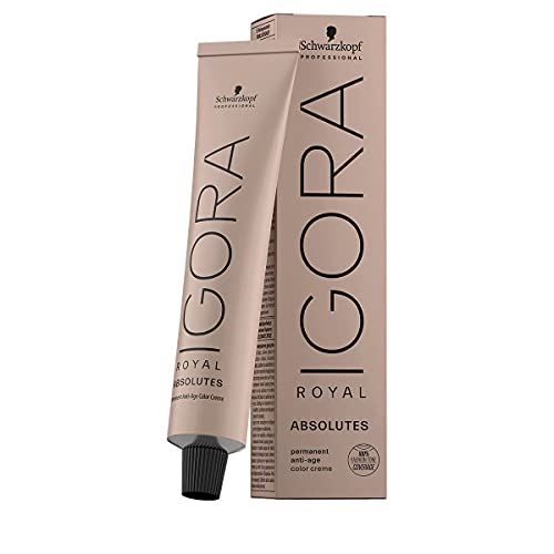 Schwarzkopf Coloration Professional Igora Royal - Crema Colorante Permanente Anti Invecchiamento 8-140 Biondo Chiaro Cenere Beige Naturale