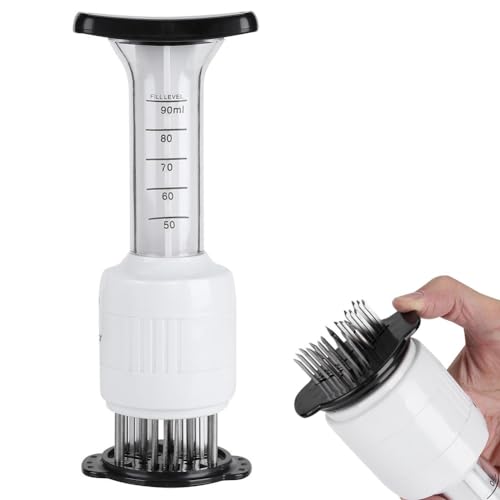 Leinggg Carne Tenderizer - Carne Marinata Tenderizer Aghi Iniettore Bistecche Aroma Siringa Cucinare Strumento Da Cucina