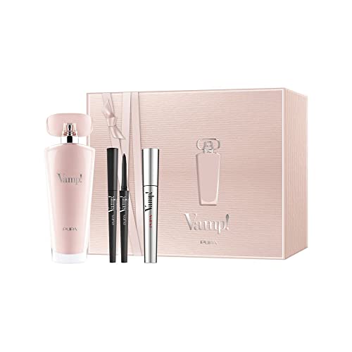 Pupa Vamp Pink Confezione Regalo Donna Profumo Edp 100Ml Matita Retraibile Nera E Mascara Vamp Exceptional 9Ml